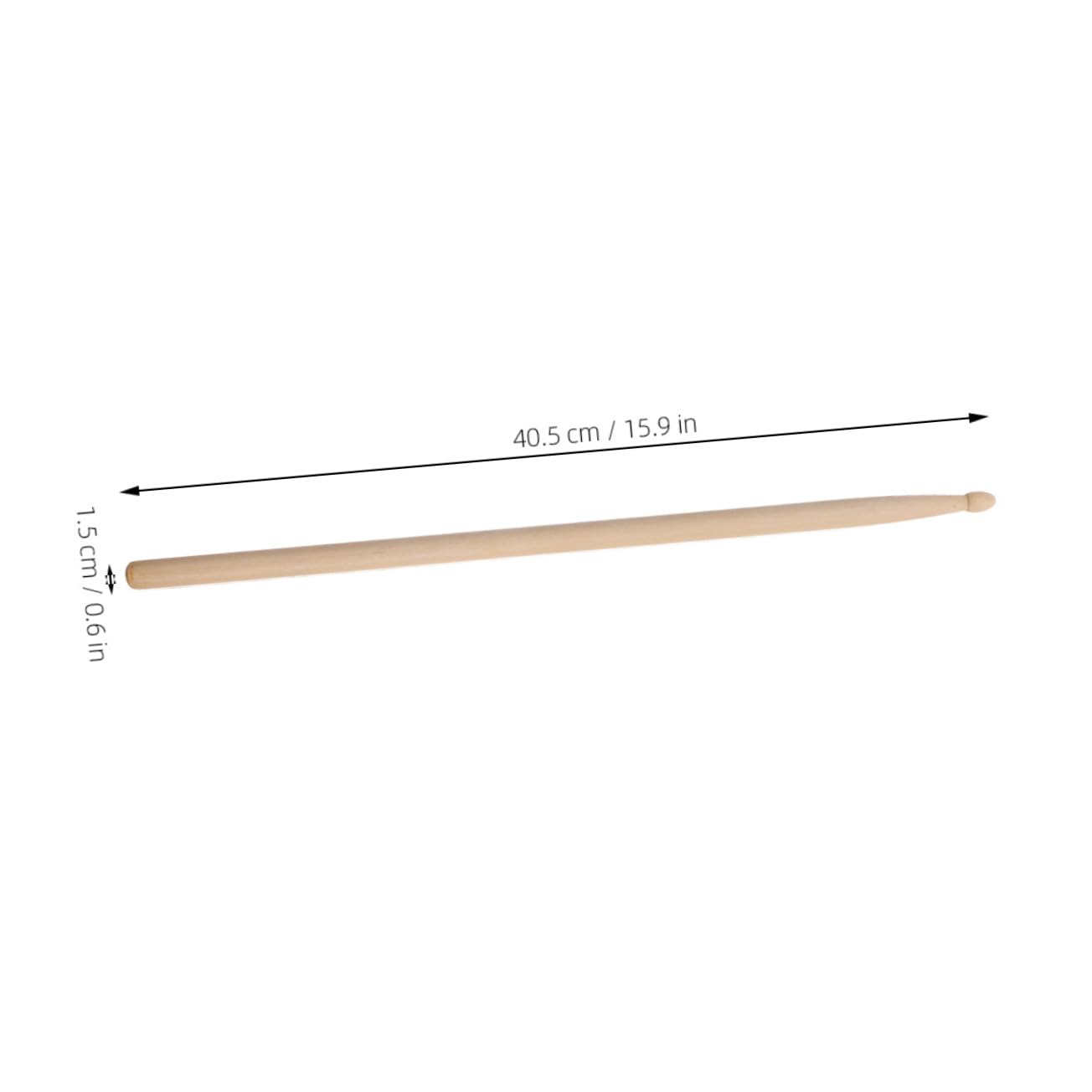 5a Holz Drumsticks, 12 Paar Schlagzeugsticks für Anfänger | Beige Ausführung, Ausgewogenes Design, Vielseitig Nutzbar für Zuhause und Bands