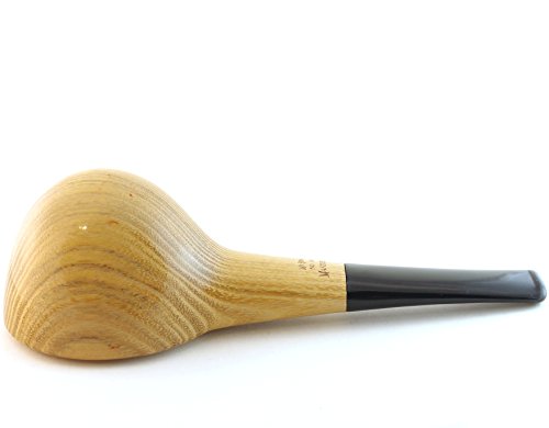 Mr. Brog Tobacco Pipe - Model No: 308 Madoline - Natural Grain - Hand Made from Top Quality Ash Woodblock - Thumbnail 4