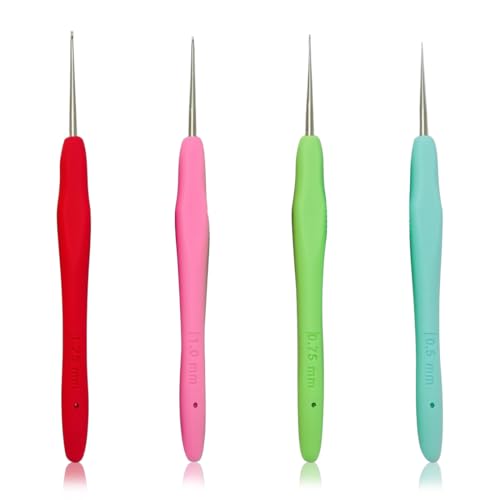 JYNXOR 4 Uncinetti da 0,5 mm, 0,75 mm, 1,0 mm,