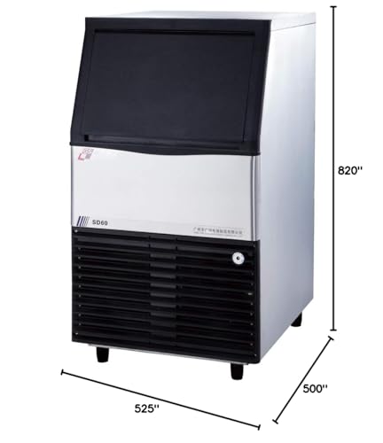 Máquina industrial para hacer hielo automática de acero inoxidable miniatura 5