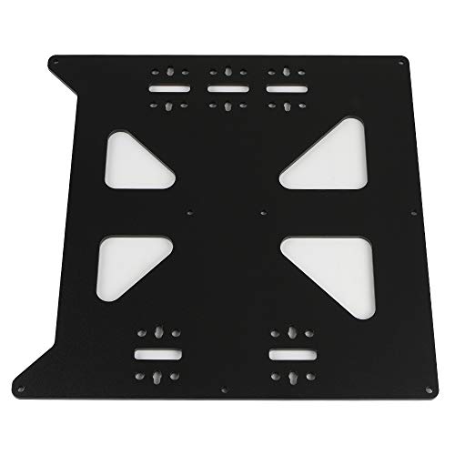 BCZAMD V2 Aluminum Y Carriage Plate Upgrade for Prusa i3 Style Heatbed Hotbed Reprap DIY 3D Printer Parts, Black