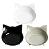 Skrtuan Katzennäpfe,3 Stück Futternapf Katze,Futternapf Katze Set,rutschfeste Katzenschale,Futterschüssel Katze,Wasser Fütterung Schüssel,Fressnapf Katze zur Erleichterung von Whisker-Müdigkeit