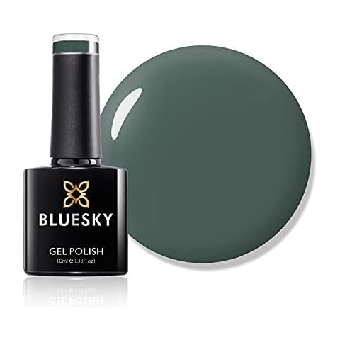 Bluesky Gel Nail Polish, Green Soldier A025, Dark, Green, Moss, Long Lasting, Chip Resistant, 10 ml (Requires Drying Under UV LED Lamp) Cover
