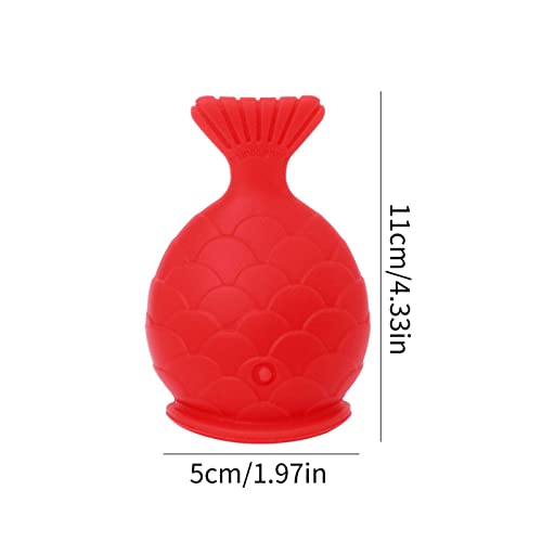 TAYSTE Lip Plumper-Gerät | Red Fish Shape Silikon-Lippenverstärker für Frauen | Lip Plumper für weibliche Schönheit, um die Lippen praller und Dicker zu Machen, Lippen-Make-up-Tool