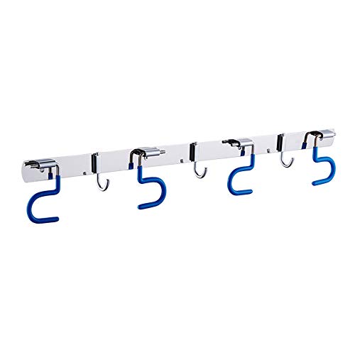 Bigbing Mop Broom Holder Organizer,S Type Stainless Steel Wall Mount Storage Organizer Tools