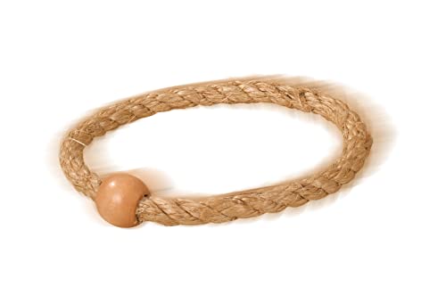 Eichhorn 100004405 - Outdoor Ringwurfspiel - 50x50cm mit 5 Wurfringen, 1 Kreuz, 9 Spielstäben, aus Kiefernholz, Wurfspiel für draußen