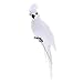 EBTOYS Artificial Birds Lifelike Feathered Birds Christmas Model - White Parrot