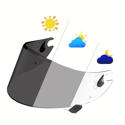 ANSUNDA Photochromic Helmet Visor Shield for Race R Pro,UV Protection Motorcycle Helmet Visor Compatible with Shark Race R PRO