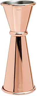 BarBits Copper Jigger Measure - 25ml & 50ml Double Sided Spirit Thimble Measure Cocktail Mixing
