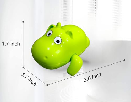 Image of COSMOBABY (Hippo & Crocodile Combo) Bath Toys, Cute Swimming Bath Toys for Toddlers 1-3, Floating Wind Up Toys for 1-5 Year Old Boy Girl, New Born Baby Bathtub Water Toys, Proudly Made in India