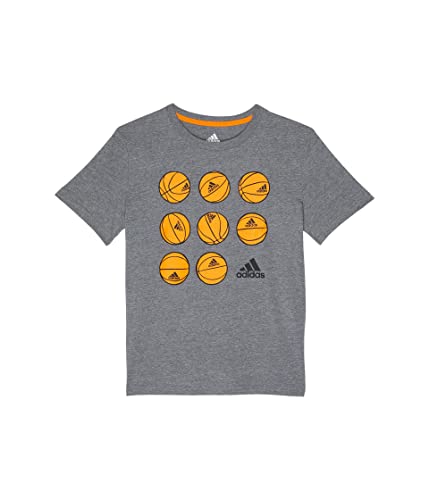 adidas Boys' Little Short Sleeve Cotton Baseball Novelty T-Shirt