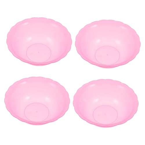 FOMIYES 4 Pièces Bassine Ronde Empilable Lot de Bassines pour Laver Fruits Légumes pour Camping et Nettoyage Visage Utilisation Maison Cuisine