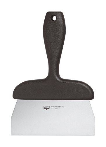Paderno World Cuisine 6-1/4-Inch by 5-7/8-Inch Diameter Long Handled Stainless Steel Dough Scraper