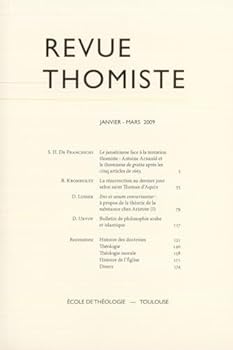 Paperback Revue Thomiste - 1/2009 [French] Book