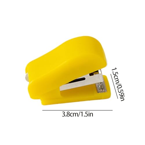 Grapadora con grapas metálicas compacta para papel y documentos de oficina 5