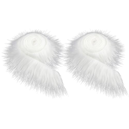 Caratteristiche del prodotto: Materiale: pelliccia sintetica. Dimensioni: 5 x 150 cm. Colore: bianco. Quantità: 2 pezzi. Caratteristiche : 1. Soffice e confortevole, soddisfa bene le tue esigenze. 2. Facile da tagliare, cucire e collegare. 
