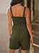 Dokotoo Loose Jumpsuits for Women Moss Green Wide Leg Overalls Sleeveless One Piece Short Pant Romper with Pockets 2026 Fashion Large