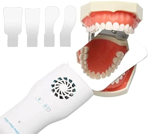 Espejos intraorales antivaho con luz LED, fotografía dental transparente para ortodoncia e higiene bucal