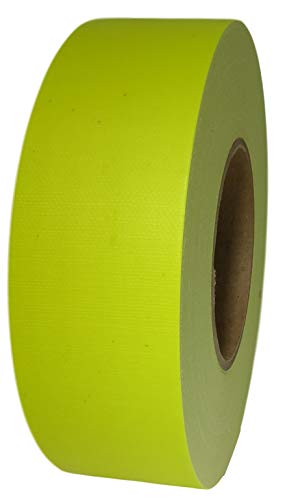 Image of GGR Supplies T.R.U. CDT-70F Superior Performance Fluorescent Duct Tape with A Natural Rubber /Synthetic Resin Adhesive. 60 Yards. (Fluorescent Yellow, 2 in.)