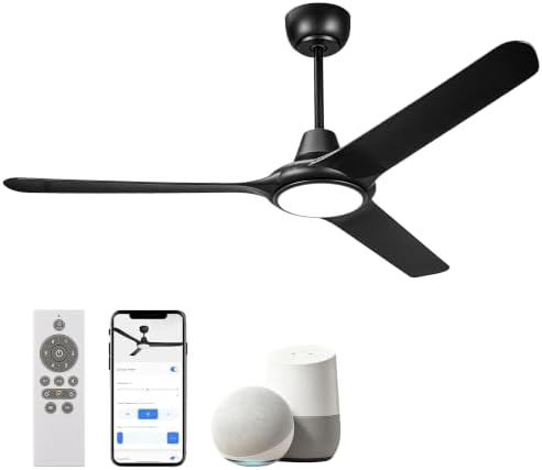 56 Inch Ceiling Fans with Lights,Ceiling Fan with Light and Remot...