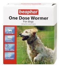 Beaphar Dogs Upto 40kg One Dose Wormer 4 Tablets