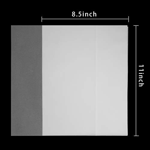 Translucent Vellum Paper 8.5 x 11 Inches, 50 Sheets Printable Transparent Vellum Paper for Printing Sketching Tracing Drawing Animation