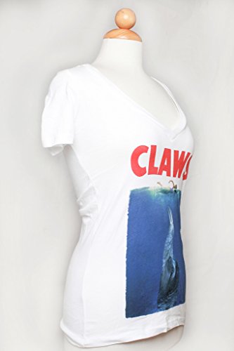 Claws Movie Tee Shirt Sloth Shark Tee Shirt Slothzilla Funny Quote Shirt White V Neck #TOP1