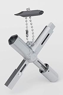 ABSINA Universalschlüssel mit 6 Profile - Dreikantschlüssel Vierkantschlüssel Schaltschrankschlüssel Vierkant Dreikant Bauschlüssel - Universal Schlüssel für gängige Schränke & Absperrsysteme