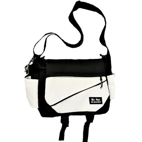 Classic Messenger Bag Cute Crossbody Bag Vintage Nylon Shoulder Bag Kawaii Purse with Upgraded Feature Travel Essentials