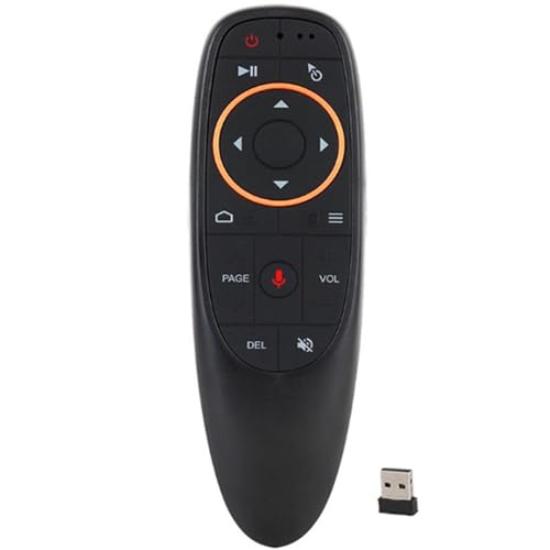 GERUI Air Mouse Wireless Keyboard, 2.4G Wireless Voice Airmouse Airmouse Airmouse Control Remoto Teclado Portátil Air Mouse Keyboard Mando a distancia con Giroscopio para Smart TV, PC, TV Box