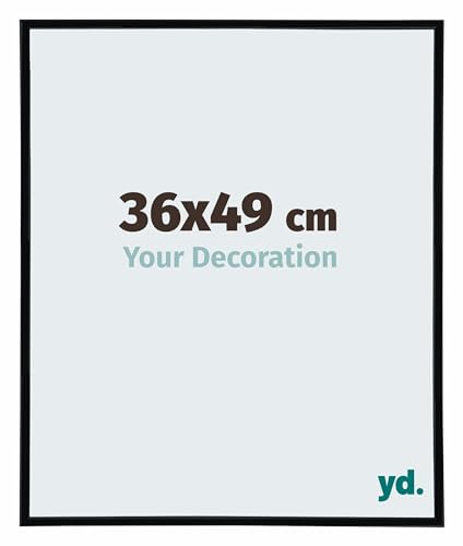 yd. Your Decoration Annecy   Marco de puzle (36 x 49 cm, 500 1000 piezas), color negro mate
