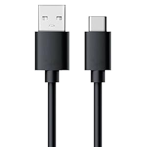 RealPower USB Type-C oplaadkabel, 60 cm, USB type C oplaadkabel en datakabel USB C snellaadkabel voor Samsung Galaxy S10/S9/S8+, Huawei P30/P20, Google Pixel, Sony Xperia XZ, OnePlus 6T, zwart