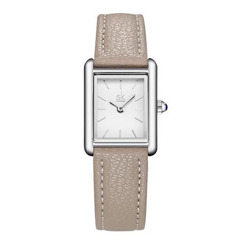 SHENGKE Minimalist Vintage Square Watches for Women