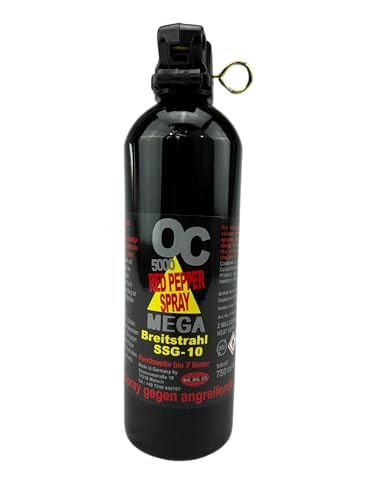 Pfefferspray OC5000 SSG-10 Breitstrahl 750ml mit Pistolengriff Pfefferspray OC5000 SSG-10 Breitstrahl 750ml mit Pistolengriff