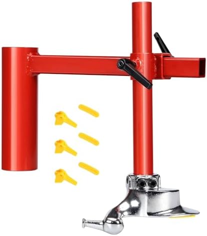 Manual Tire Changer Kit with Duck Head Adapter, Silver Cone, Fits Most Car Tires for 16-21in Tires