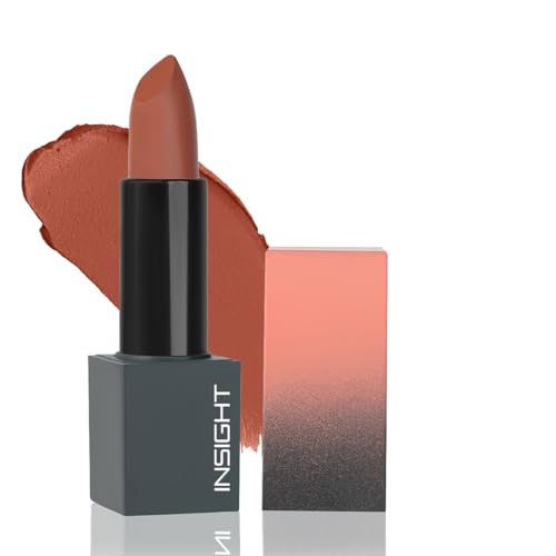 Image of INSIGHT Velvet Matte Lipstick (Sweet Embrace) | Long Lasting, Smudge-Proof & Non-Drying | Enriched with Cocoa Butter, Argan Oil & Vitamin E | Smooth Application, Bold Pigment - 3.8g
