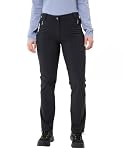 VAUDE Wanderhose Damen Farley Stretch III - Wasserabweisende Damen Trekkinghose, Bequeme Stretch-Wanderhose – strapazierfähig & schnelltrocknend - Black, 38