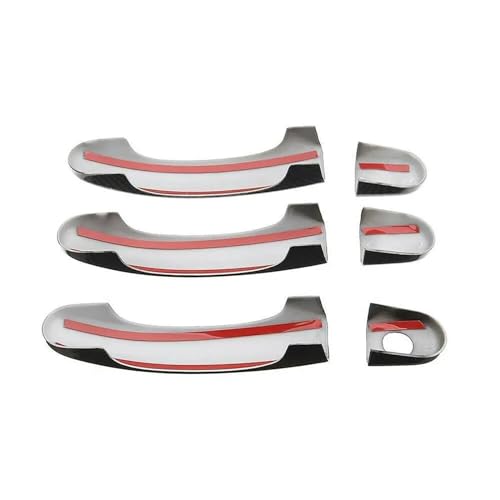 Cubierta cromada de manija para Tiguan 2007-2016 tipo bisel 4