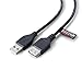 Price comparison product image rhinocables USB 2.0 A-A Extension Cable | High-Speed Data Transfer (480mbps) | Hassle-Free, Reliable Connectivity with All USB A Devices - Printers, Cameras, Mice, Keyboards & More (3m,Pack of 1)
