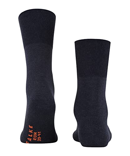 FALKE Unisex Run Cotton Socks, Blue (Navy Blue Melange 6490), 10.5-11.52