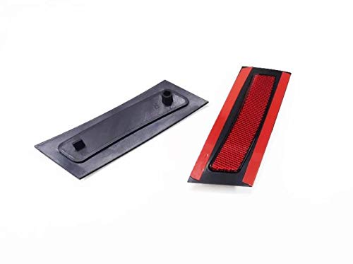 Ormax Red Front Bumper Side Marker Reflector for BMW X5 E70 Pre-LCI