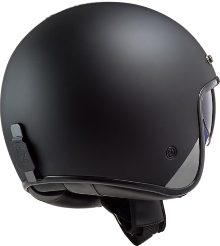 Casco jet moto LS2 BOB II solid blackmat M ligero para evitar calor 3