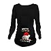 Produktbild Schwangeres Frauen-Weihnachtshemd, Mutterschafts-niedliches lustiges Weihnachtsschwangerschafts-Mitteilungs-T-Shirt