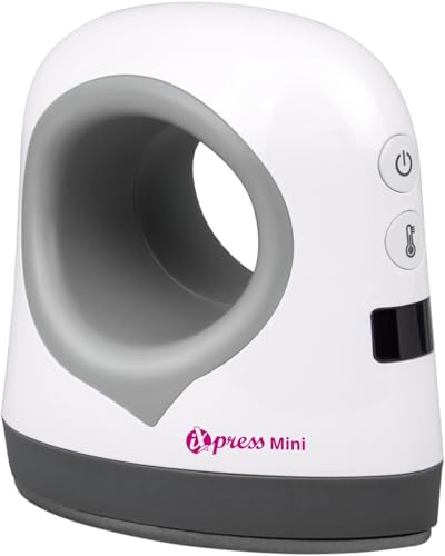 plottiX PL0301009 iXpress Mini 2 Transferpers, metaal, wit, 111 x 68 x 123 mm (l x b x h)