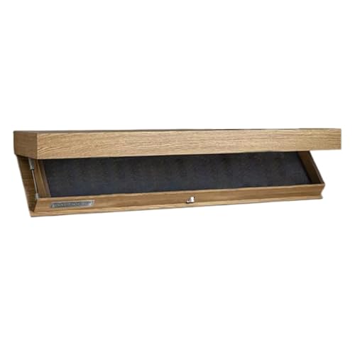 Diuyzoc Estante de ocultación, estante de pared de ocultación, estante de almacenamiento de ocultación, ahorro de espacio, duradero y resistente, 48 x 28 x 8 cm, negro, , color madera, para