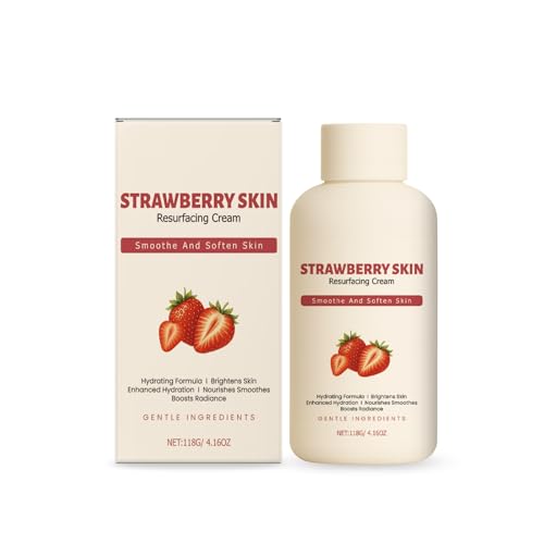 XIHAOYOO Strawberry Skin Moisturizing Cream Legs Resurfacing Cream Helps Reduce Chicken Skin Body Care Cream