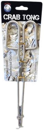 Crab Tongs, Crab Tongs for Live crab, Stainless Steel Material, Keep from biting by crab, Heavy Duty, no Rust, Easy to Use.
