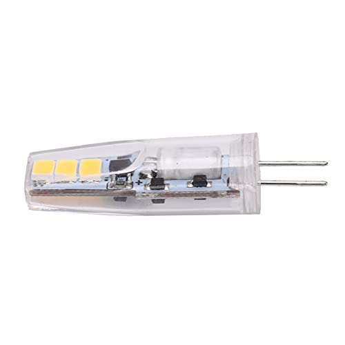 Segrehy Bombilla LED G4 2W 200LM Alto brillo Iluminación de 360 ​​​​grados Sin parpadeo Ahorro de energía Mini PC Lámpara Bombilla para lámparas de techo Iluminación del hogar (Luz Natural)