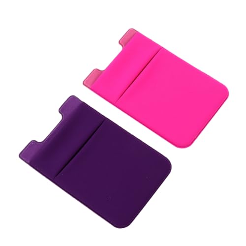 2 Pezzi Titolare Della Scheda Telefonica Porta Cellulare Adesivo Mobile Carta Di Credito Portacarte Per Telefono Chiave Carte Di Da Donna Banca Pelle