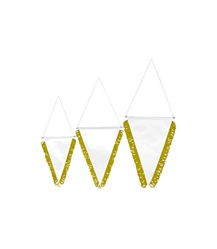 Grupo K-2 Wonduu Banderín Triangular Para Sublimación Amarillo 250 X 180 Mm